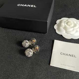 CHANEL Celestial CC Medallion Drop Stud Earrings