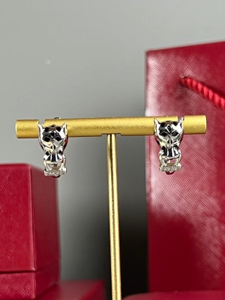 Cartier Panther-head stud earrings