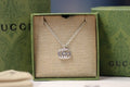 Gucci Interlocking G Silver Pendant Chain Necklace