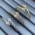 Cartier Double Panther Head Lacquer Bracelet