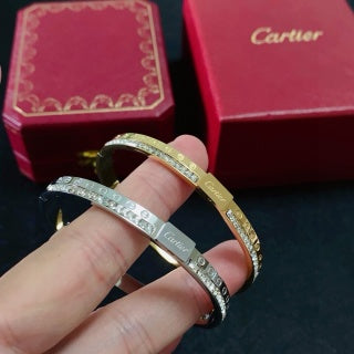 Cartier Lysandre Pavé Edge Bangle Bracelet