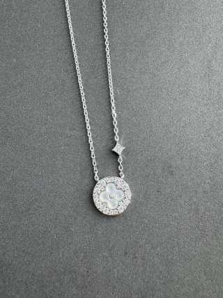 Louis Vuitton Pearl Blossom Medallion Pendant Necklace