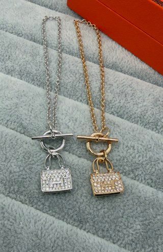Hermès Kelly Lock Pavé Charm Bracelet