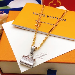 Louis Vuitton Mini Trunk Pendant Necklace