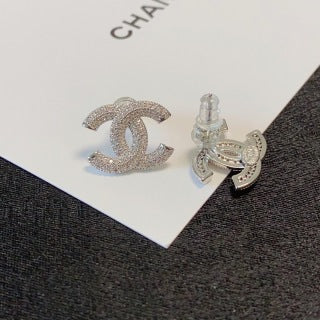 Chanel Elegant Crystal Double C Earrings
