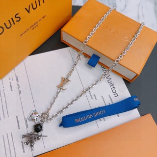 Louis Vuitton Monogram Eclipse Charm Pendant Necklace