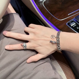 Louis Vuitton Monogram Double Layer Charm Bracelet