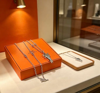 Hermès Equestrian Horse Head Pendant Chain Necklace