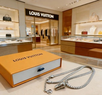 Louis Vuitton Lock Pendant Chain Necklace