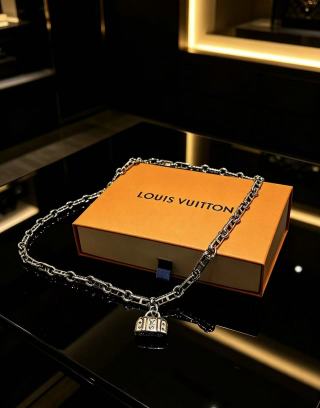 Louis Vuitton Monogram Trunk Lock Necklace