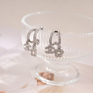 Chanel Elegant Charm Drop Earrings